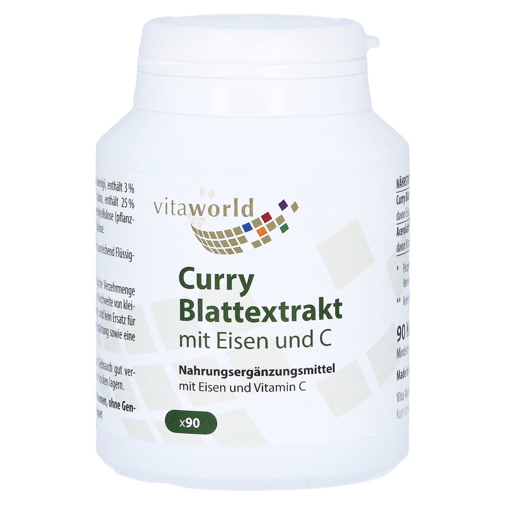 Curry Blattextrakt mit Eisen und C Kapse 90 St