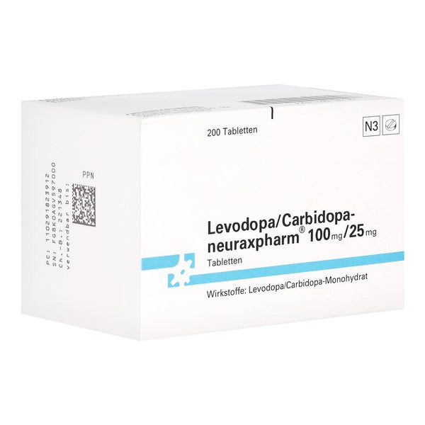 LEVODOPA/Carbidopa-neuraxpharm 100/25 mg Tabletten 200 St