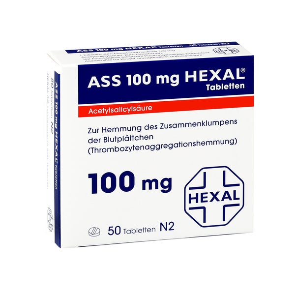 ASS 100 mg HEXAL 50 St