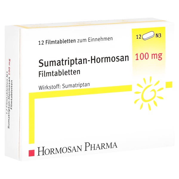 SUMATRIPTAN Hormosan 100 mg Filmtabletten 12 St