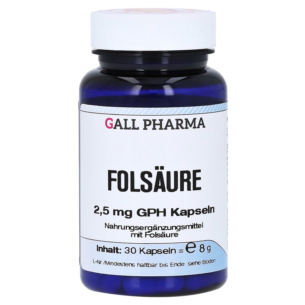 Folsäure 2,5 mg GPH Kapseln 30 St