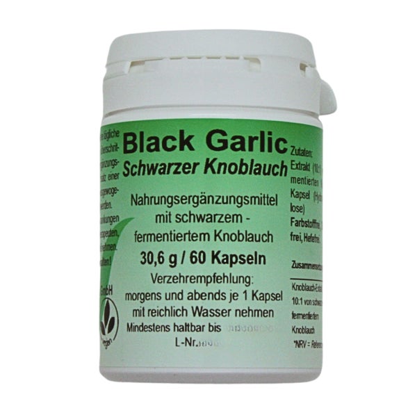 Black Garlic Schwarzer Knoblauch Kapseln 60 St