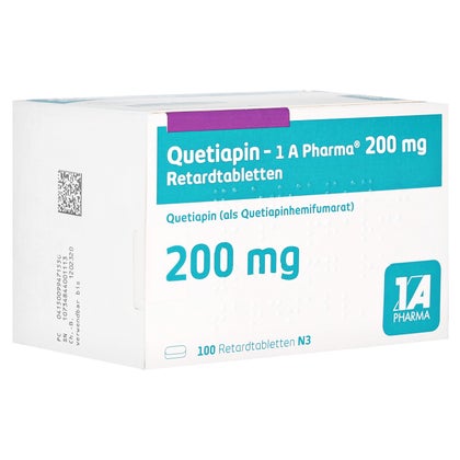 QUETIAPIN-1A Pharma 200 mg Retardtabletten 100 St, 100 St online kaufen ...