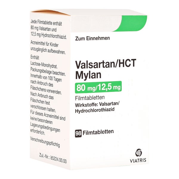 VALSARTAN/HCT Mylan 80 mg/12,5 mg Filmtabletten 98 St