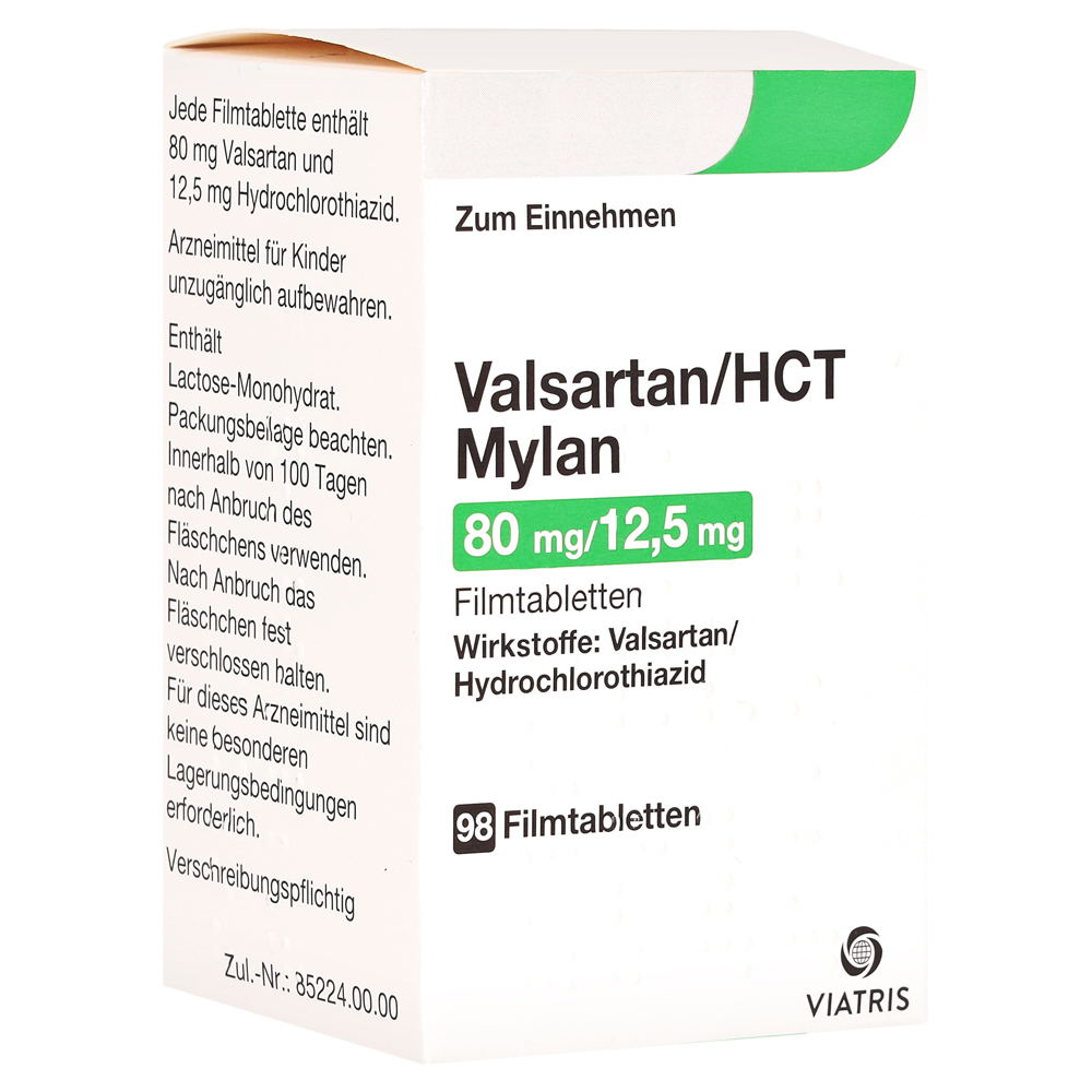 VALSARTAN/HCT Mylan 80 mg/12,5 mg Filmtabletten 98 St