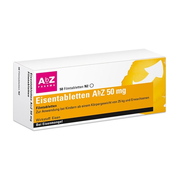 Eisentabletten-ratiopharm® N 50 mg Filmtabletten 50 St