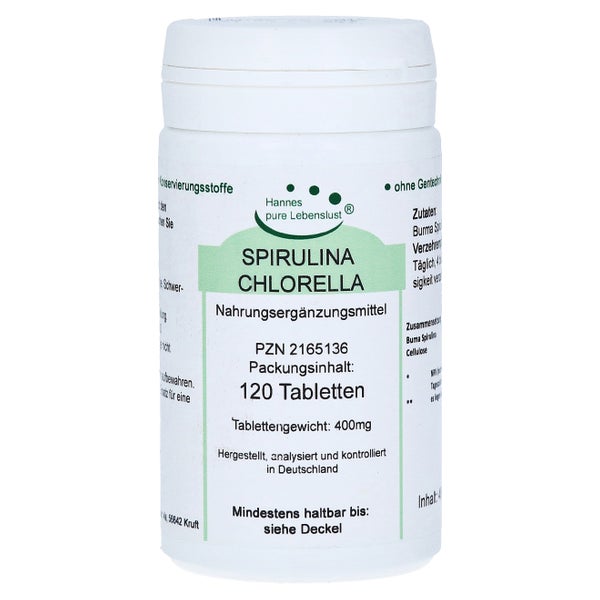 Spirulina+chlorella Tabletten 120 St