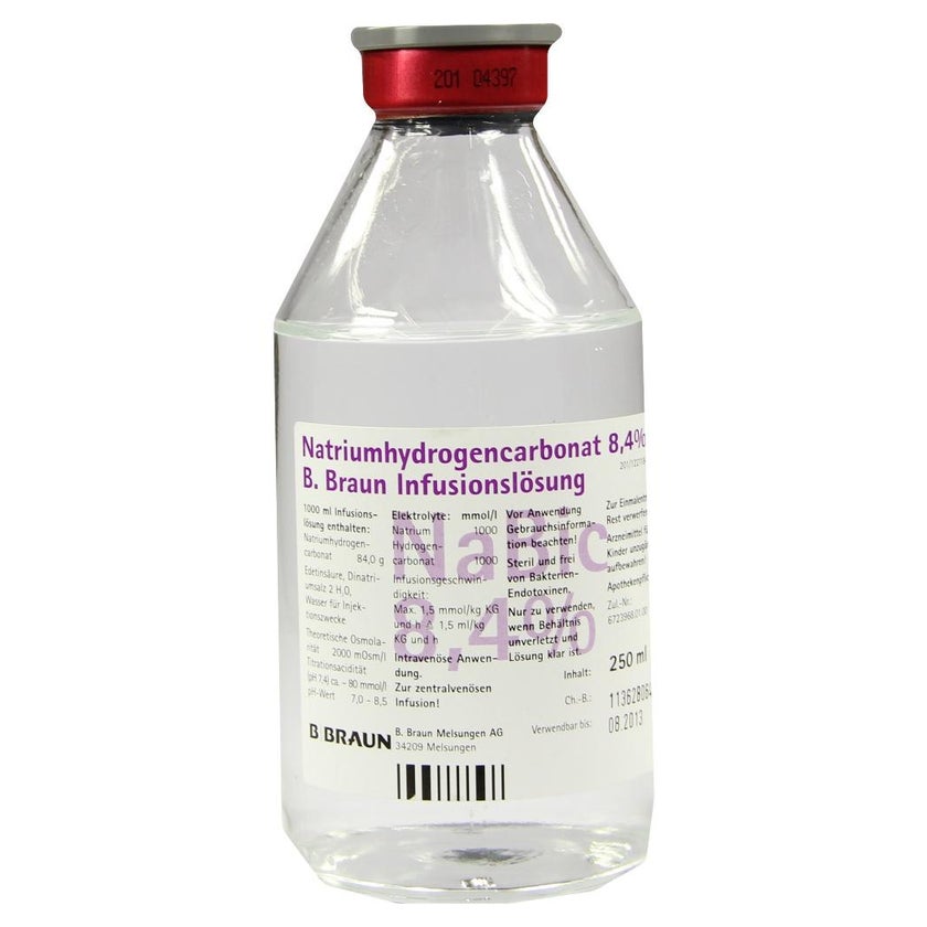 Natriumhydrogencarbonat B.braun 8,4% Gla 250 ml, 250 ml online  