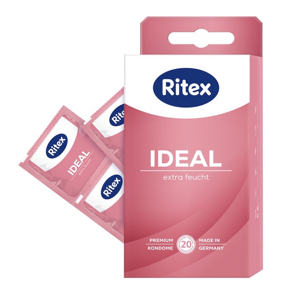 «Ideal» Extra Feucht, Kondome mit 50% mehr Gleitmittel (20 Kondome) 20 St