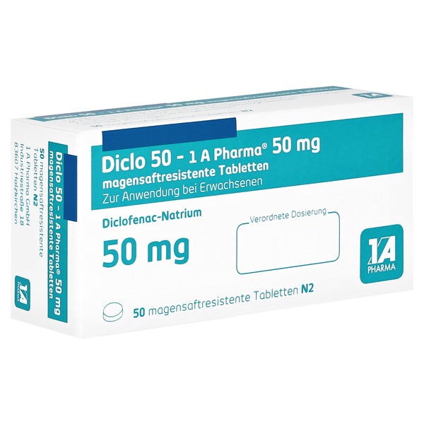 DICLO 50-1A Pharma magensaftresistente Tabletten 50 St