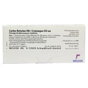 Produktabbildung: Carbo Betulae D 8/Crataegus D 2 aa Ampul 8X1 ml