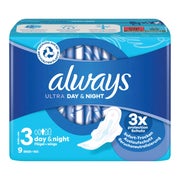 Always Ultra Binden night mit Flügeln 9 St