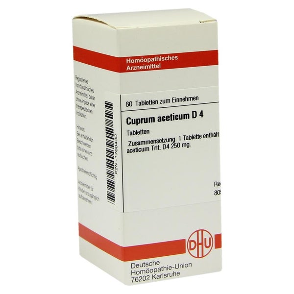 Cuprum Aceticum D 4 Tabletten 80 St