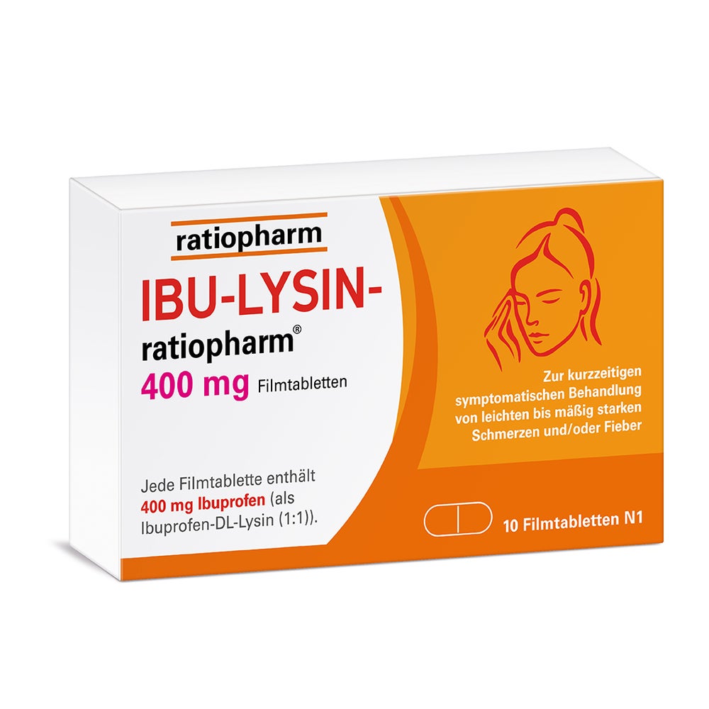 IBU-LYSIN-ratiopharm® 400 mg Filmtabletten 10 St