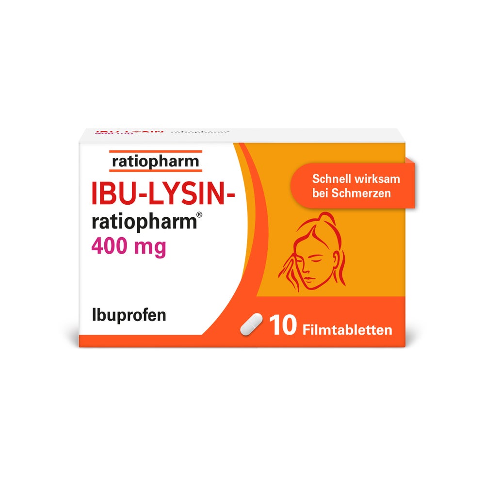 IBU-LYSIN-ratiopharm® 400 mg Filmtabletten 10 St