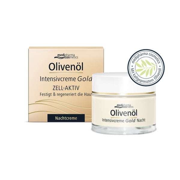 Olivenöl Intensivcreme Gold ZELL-AKTIV Nachtcreme 50 ml