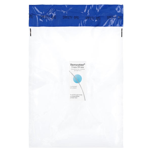 VERRUCUTAN 5 mg/g + 100 mg/g Lsg.z.Anw.auf d.Haut 14 ml