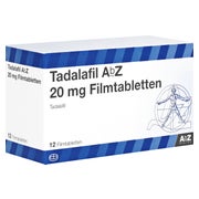 Produktabbildung: Tadalafil AbZ 20 mg Filmtabletten 12 St
