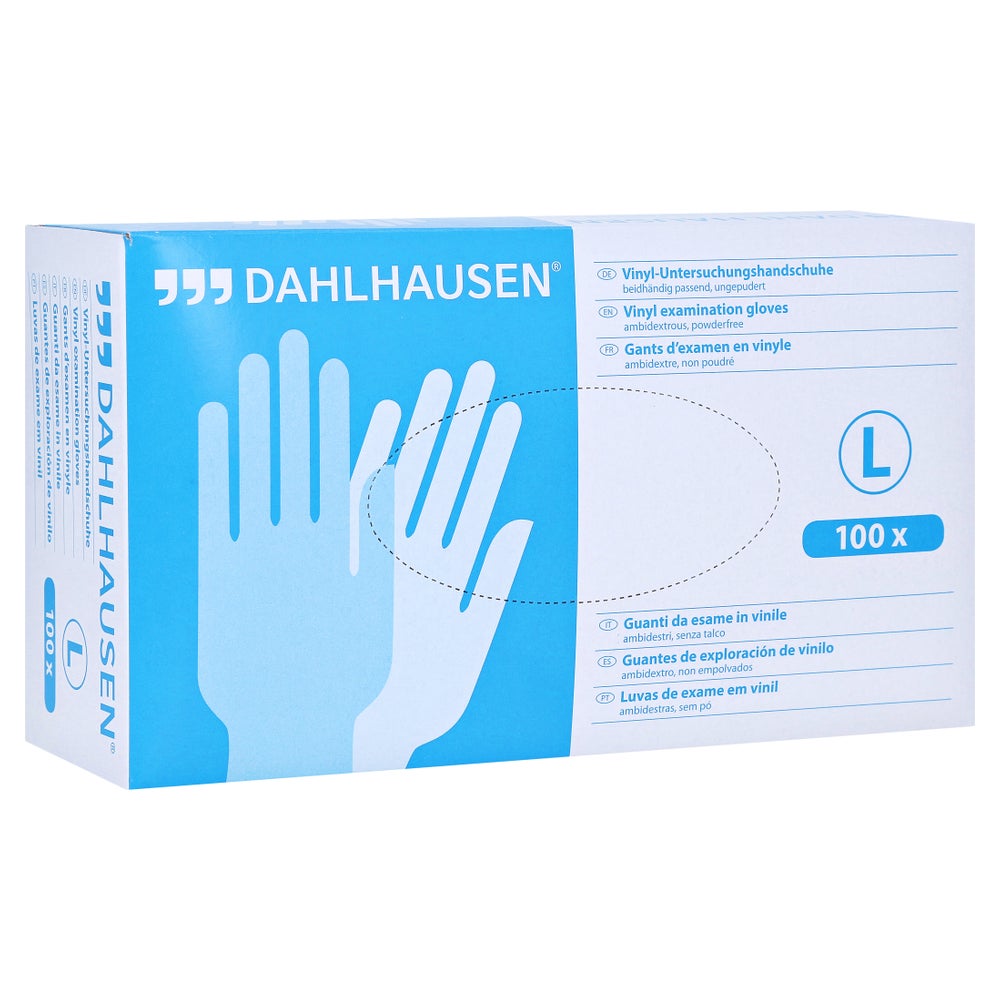 Vinyl Handschuhe Ungepudert Gr.L 100 St