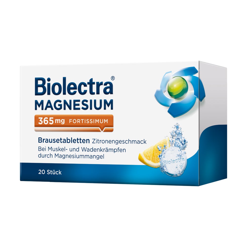 Biolectra Magnesium 365 mg fortissimum Zitrone Wadenkrämpfe 20 St