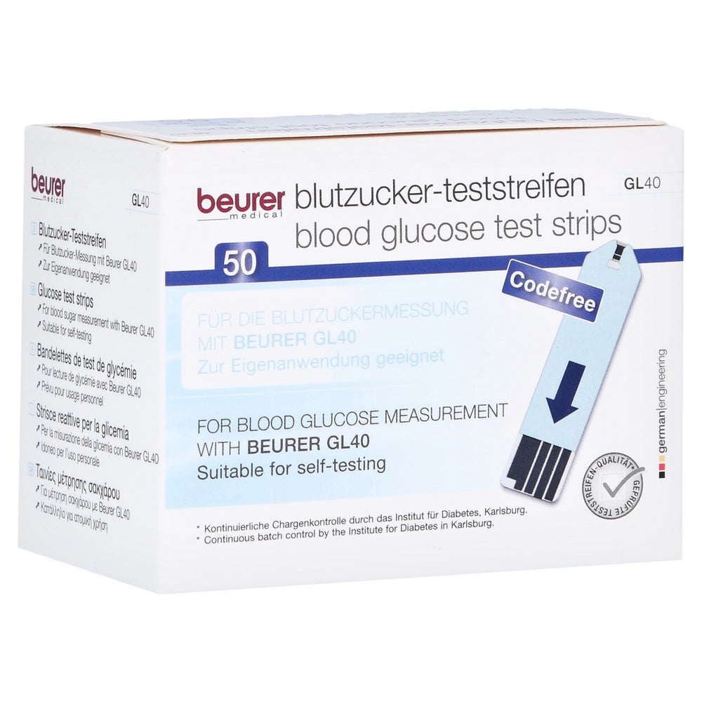 BEURER GL 40 Blutzuckerteststreifen 50 St