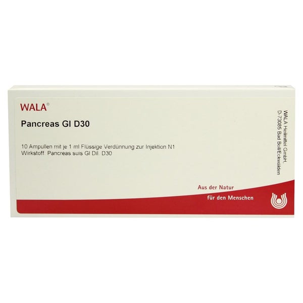 Pancreas GL D 30 Ampullen 10X1 ml
