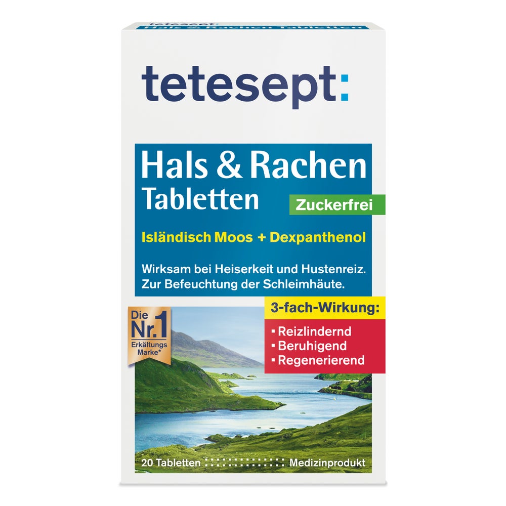 tetesept® Hals & Rachen Tabletten Zuckerfrei