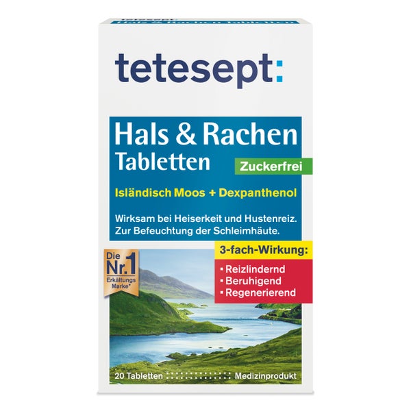 Tetesept Hals & Rachen Tabletten zuckerf 20 St