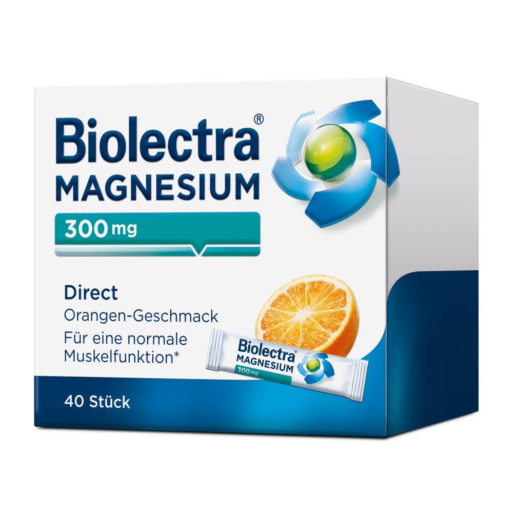 Biolectra Magnesium 300 mg Direct Orange 40 St