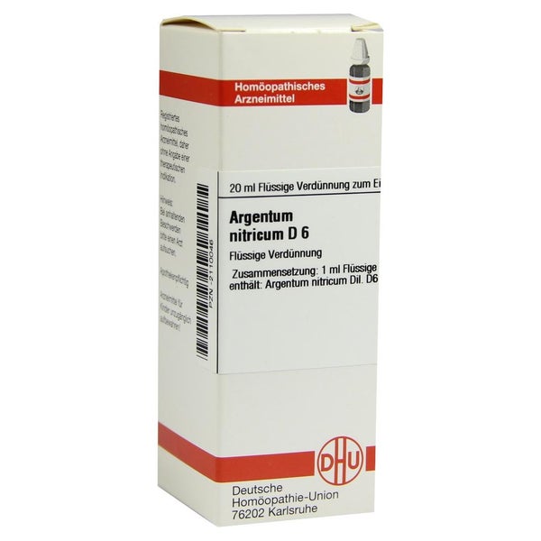 Argentum Nitricum D 6 Dilution 20 ml