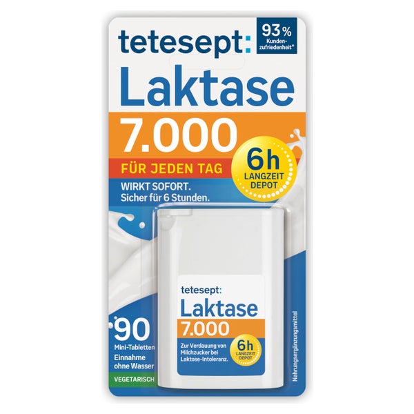 tetesept Laktase 7.000 Langzeit-Depot 90 St