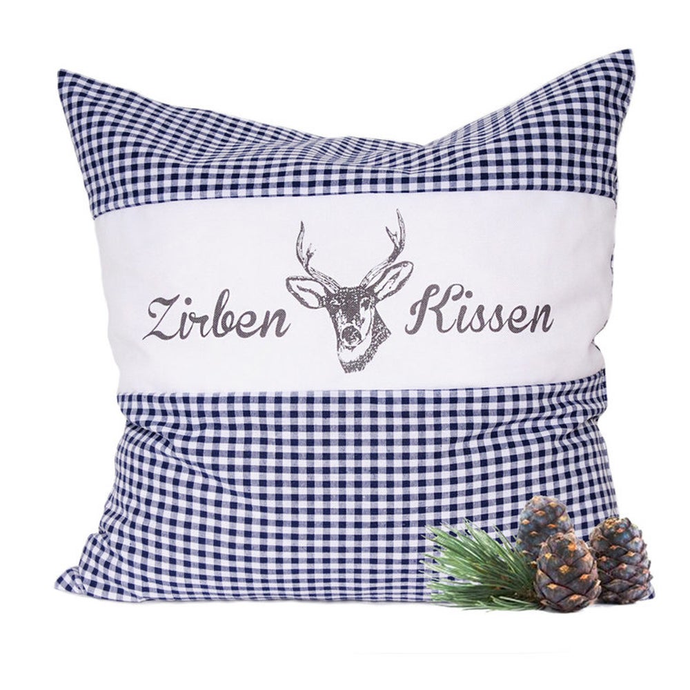 Original Dr. Berger Zirbenkissen Vichy Blau 40 x 40 cm 1 St