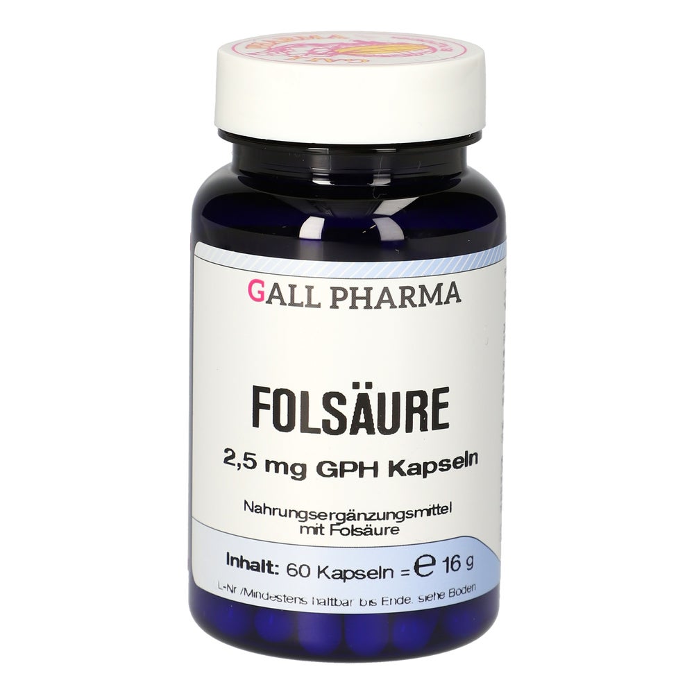 Folsäure 2,5 mg GPH Kapseln 60 St