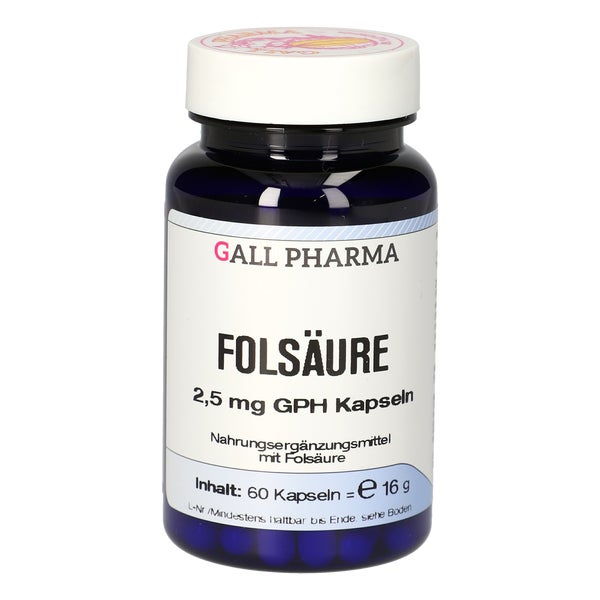 Folsäure 2,5 mg GPH Kapseln 60 St