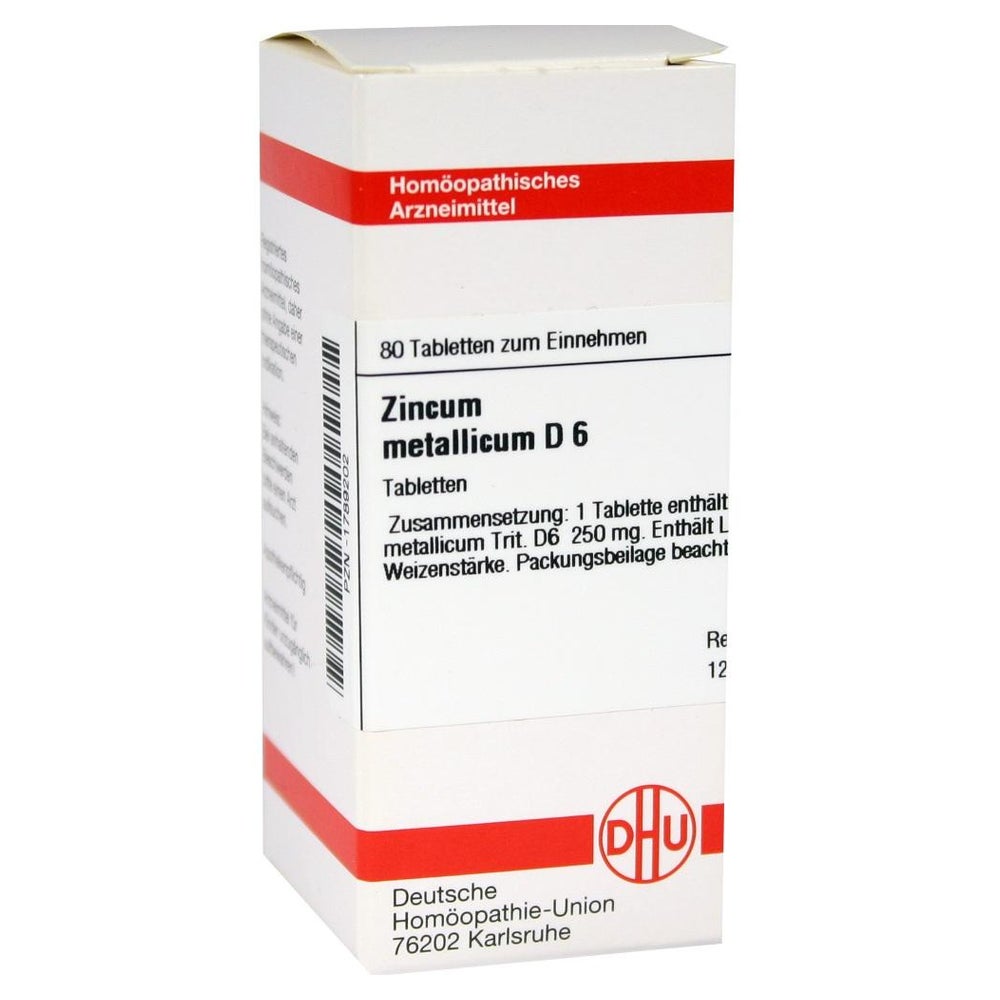 Zincum Metallicum D 6 Tabletten 80 St