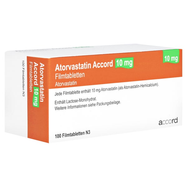 Atorvastatin Accord 10 mg Filmtabletten 100 St