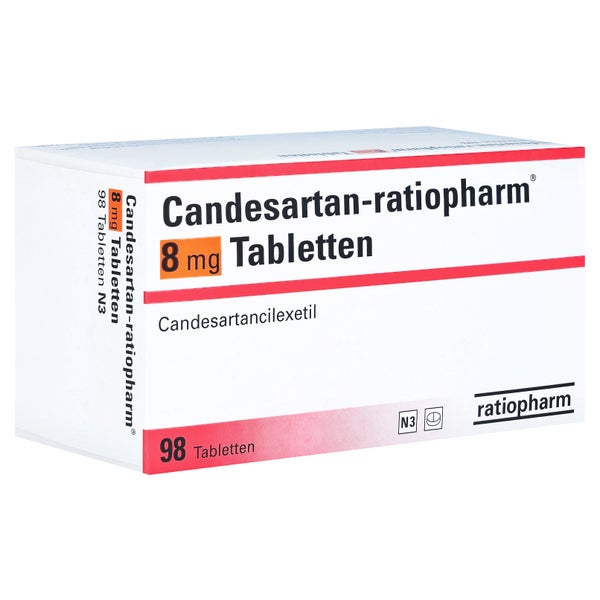 Candesartan-ratiopharm 8 mg Tabletten 98 St