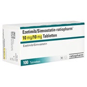 EZETIMIB/Simvastatin-ratiopharm 10 mg/10 mg Tabl. 100 St