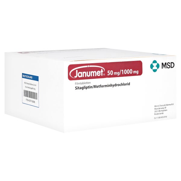Janumet 50 Mg/1000 mg Filmtabletten 196 St