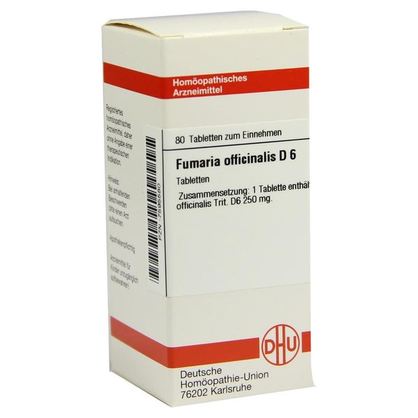 Fumaria Officinalis D 6 Tabletten 80 St