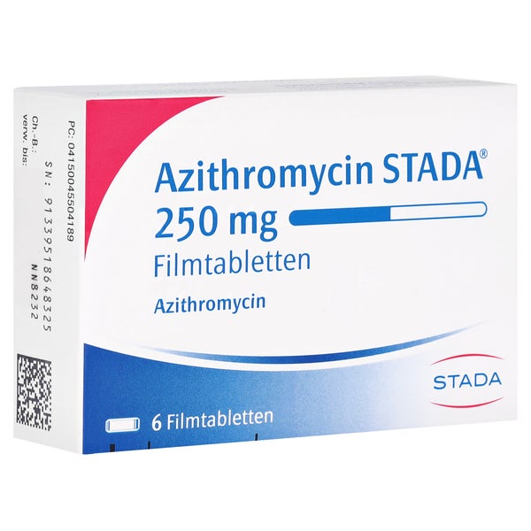 Azithromycin Stada 250 mg Filmtabletten 6 St