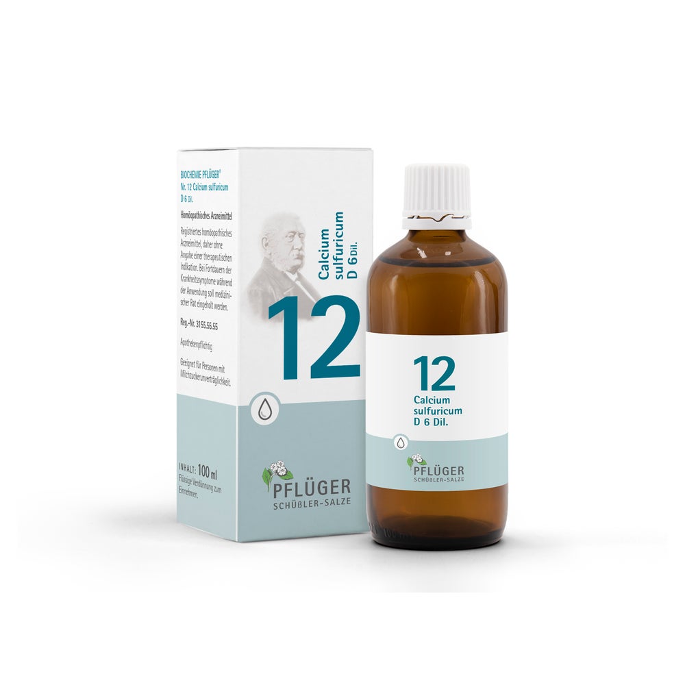 Biochemie Pflüger Schüßler-Salz Nr. 12 Calcium sulfuricum D6 100 ml
