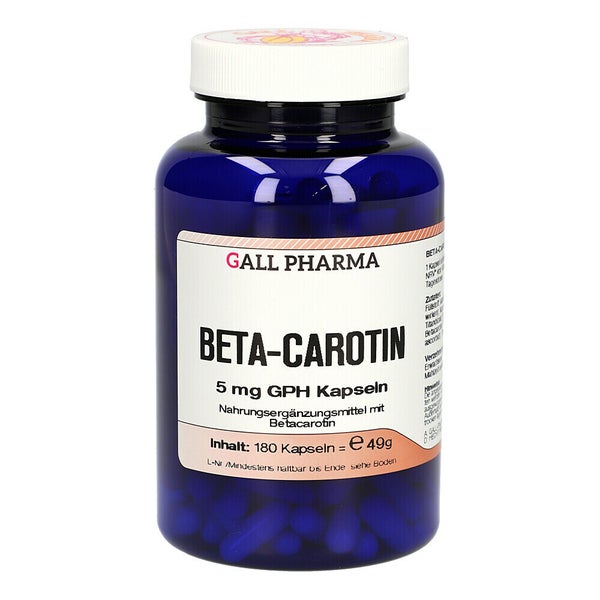 BETA Carotin 5 mg Kapseln 180 St