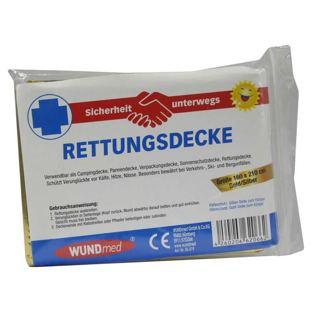 Rettungsdecke 160x210 cm gold/silber 1 St