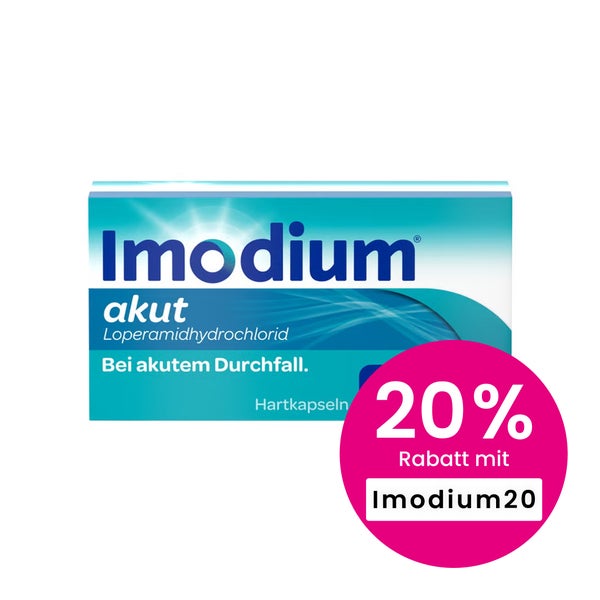 Imodium akut Hartkapseln bei akutem Durchfall 12 St