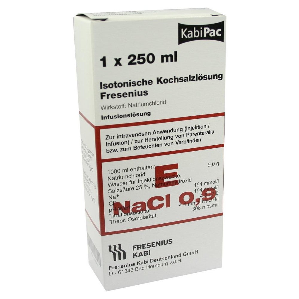 Kochsalzlösung 0,9% Plastikflasche Fresenius 250 ml