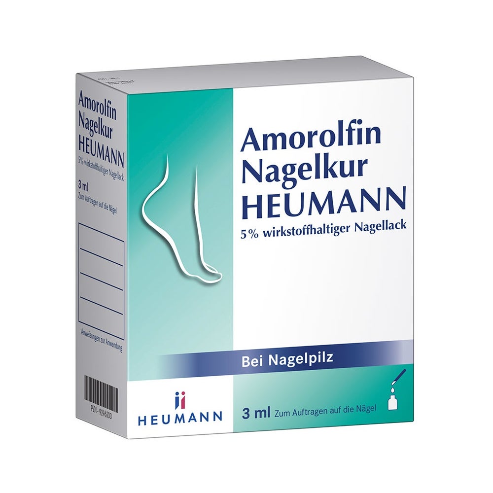 Amorolfin Nagelkur HEUMANN 5% wirkstoffhaltiger Nagellack 3 ml