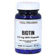 Produktabbildung: Biotin 2,5 mg GPH Kapseln 60 St