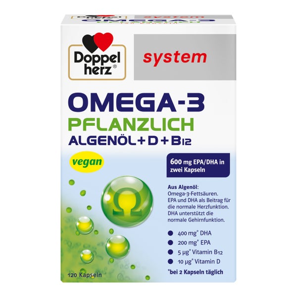 Doppelherz system Omega-3 Pflanzlich 120 St