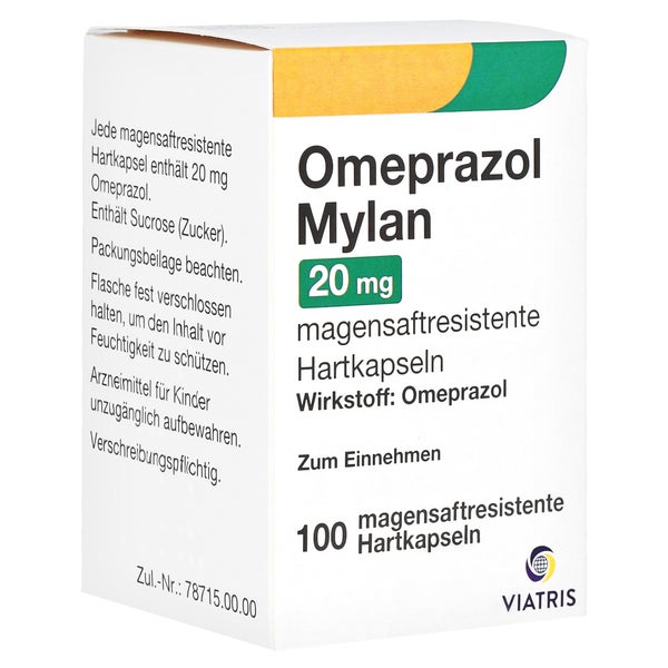 OMEPRAZOL Mylan 20 mg 100 St